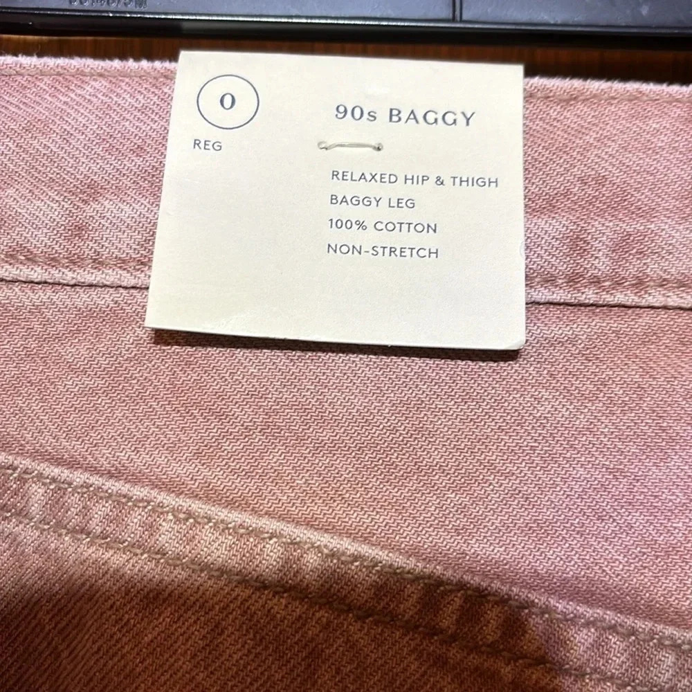 Universal Thread 90s Baggy Relaxed Hip & Thigh Bagggy Leg Pink Size 0 NWT - Picture 6 of 12